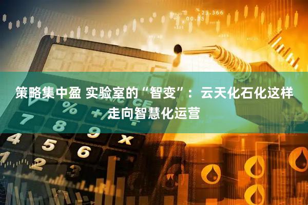 策略集中盈 实验室的“智变”:云天化石化这样走向智慧化运营